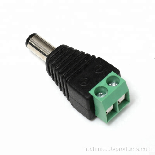 2.1 * 5.5mm CCTV Mâle Connector Alimentation Connector